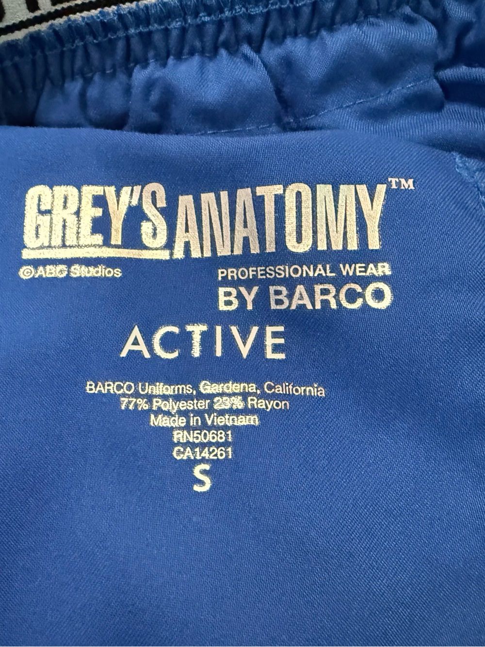 Lot of 2 Grey's Anatomy Barco Scrub Pants Royal Blue Style 4275 Medical Uniform - Picture 8 of 11